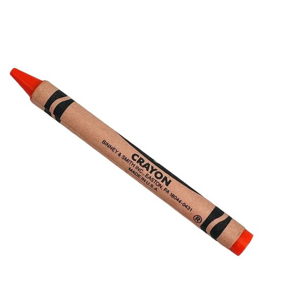 Ultra Orange Crayola Crayon Fluorescent Retired Permanent Name Change Vintage - Picture 3 of 9